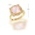 3.20CT Round Cut Natural Rose Quartz Rock Crystal Quartz Rings 925 Sterling Silver for Women Engagement Fine Jewelry